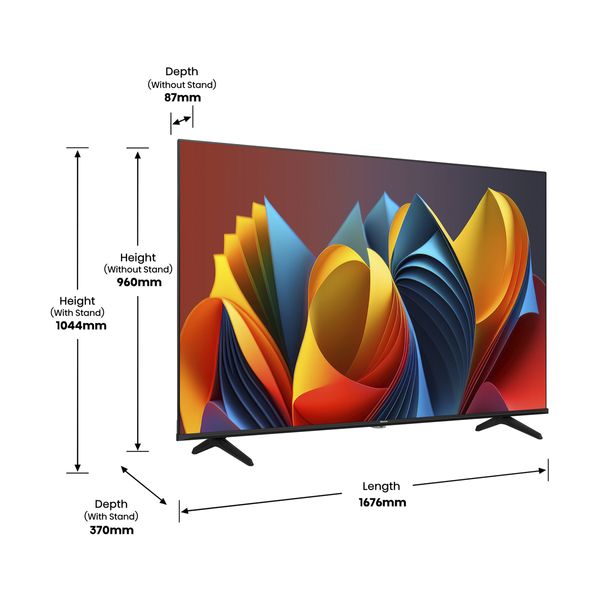 Hisense QLED 75E7NQ 75" Τηλεόραση Smart 4K