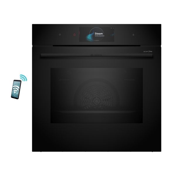 Bosch Accent Line HSG938EB1 Φούρνος Ατμού Εντοιχιζόμενος