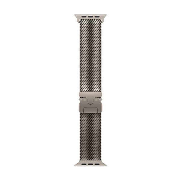 Apple 49mm Titanium Milanese Loop Natural Medium Λουράκι Smartwatch