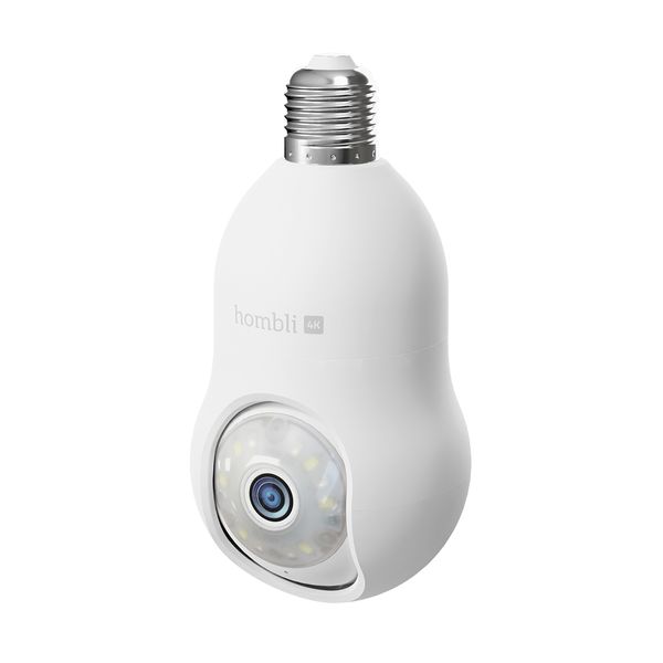 Hombli Bulb Camera 4K in E27 White IP Camera