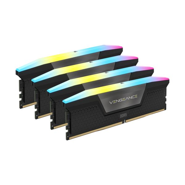 Corsair Vengeance RGB DDR5 5600 4x16GB CL36 Μνήμη RAM