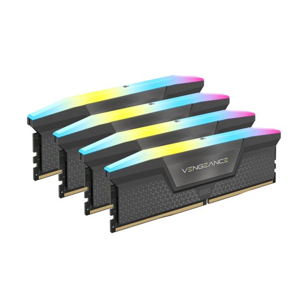 Corsair Vengeance RGB DDR5 5600 4x16GB CL36 Μνήμη RAM