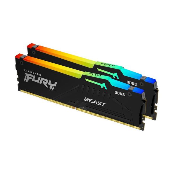 Kingston Fury Beast DDR5 6400 2X32GB CL32 Μνήμη RAM