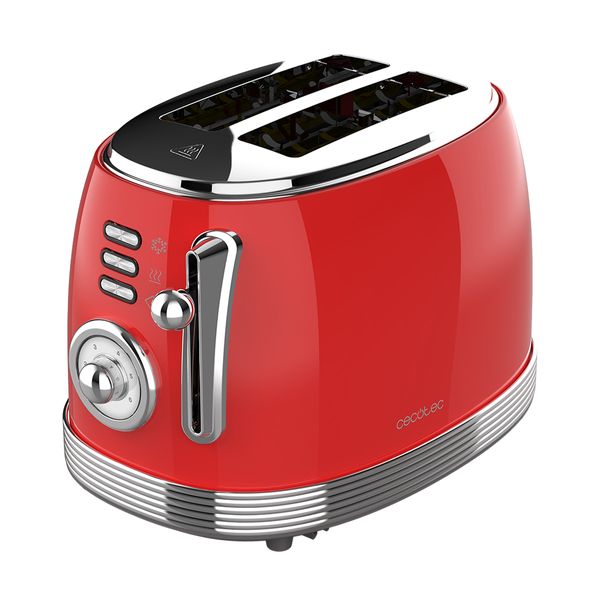 Cecotec Toast&Taste 800 Vintage Light Red CEC-03259 Φρυγανιέρα