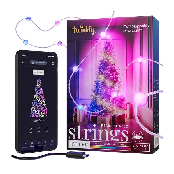 Twinkly Pearl-Shaped 100xRGB LED USB-C Λαμπάκια