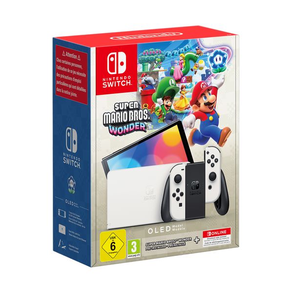 Nintendo Switch OLED Model Super Mario Bros Wonder Pre-Installed & 12 Months Nintendo Switch Online Κονσόλα