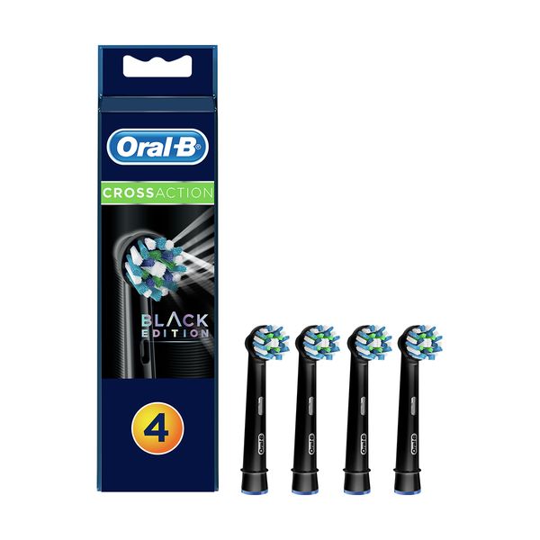 Oral-B Cross Action Pro 4τμχ Black Κεφαλές Οδοντόβουρτσας