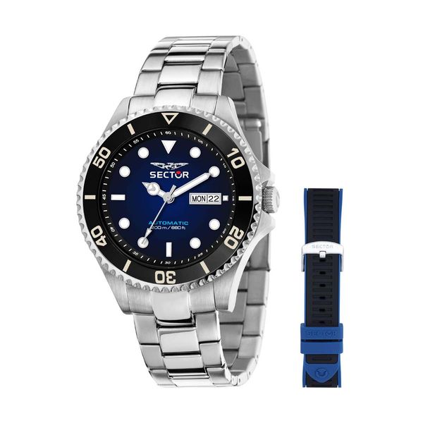 Sector 230 Automatic Silver Stainless Steel Bracelet Gift Set Ρολόι Χειρός