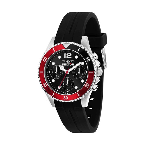 Sector 230 Chronograph Black Plastic Strap Ρολόι Χειρός