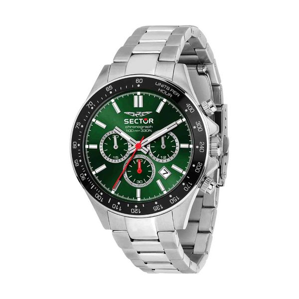 Sector 230 Chronograph Silver Stainless Steel Bracelet Ρολόι Χειρός