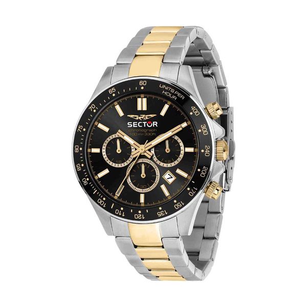 Sector 230 Chronograph Two Tone Stainless Steel Bracelet Ρολόι Χειρός
