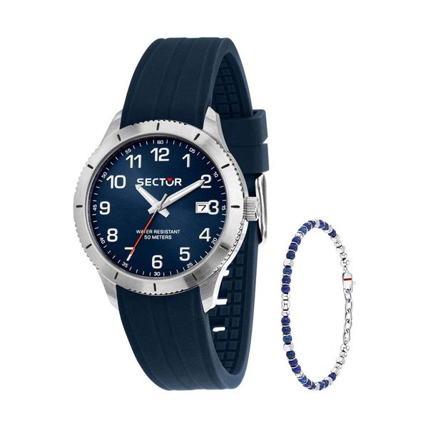 Sector 270 Blue Plastic Strap Gift Set Ρολόι Χειρός