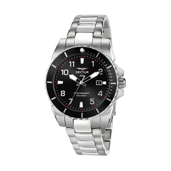 Sector 450 Silver Stainless Steel Bracelet Ρολόι Χειρός