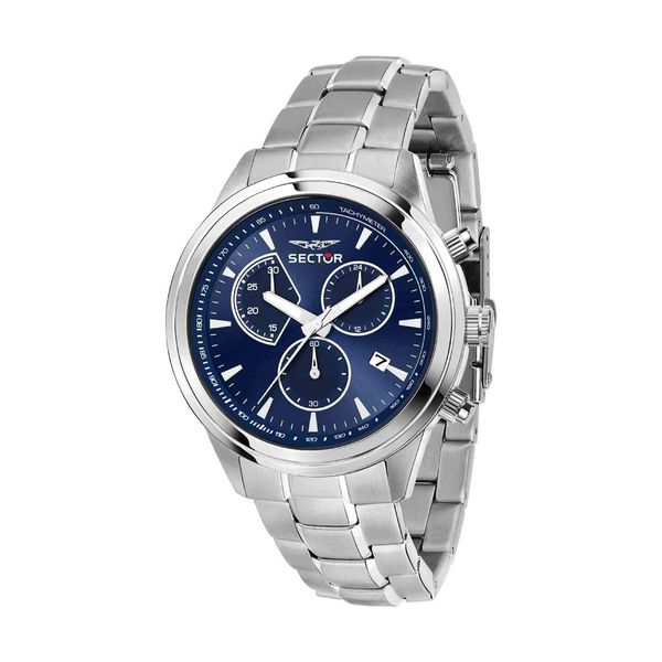 Sector 670 Chronograph Silver Stainless Steel Bracelet Ρολόι Χειρός