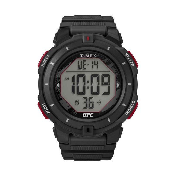 Timex UFC Rumble Chronograph Black Synthetic Strap Ρολόι Χειρός