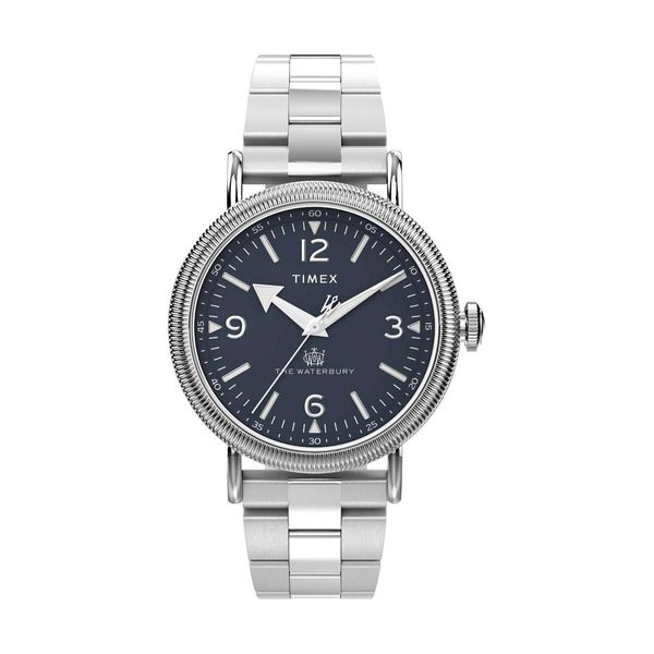 Timex Waterbury Standard Silver Stainless Steel Bracelet Ρολόι Χειρός