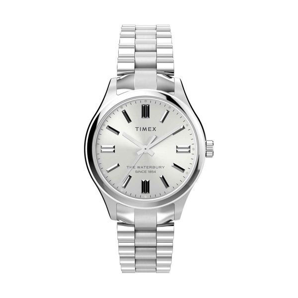 Timex Waterbury Traditional Silver Stainless Steel Bracelet Ρολόι Χειρός