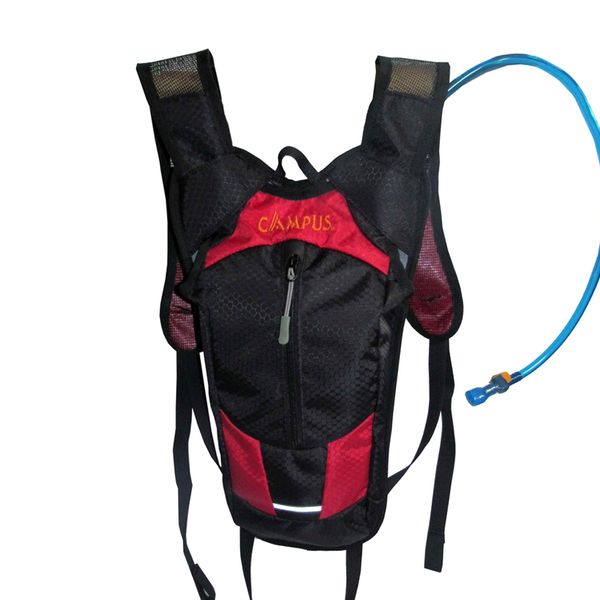 Campus με Σάκο Νερού Μαύρο/Κόκκινο 6Lt Σακίδιο Πλάτης