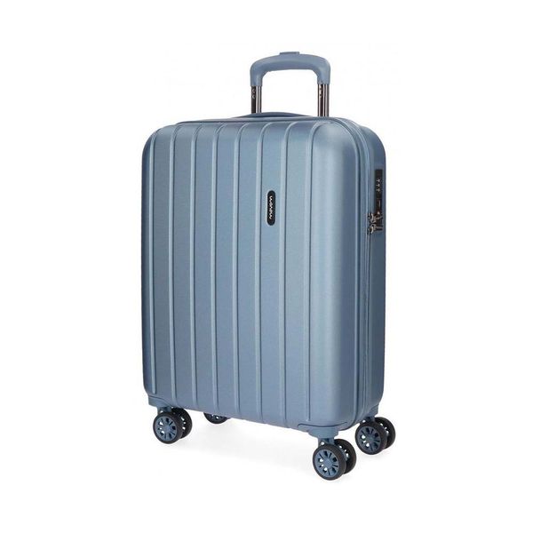 Movom Wood Slim 55cm Sky Blue Καμπίνας Βαλίτσα Ταξιδίου