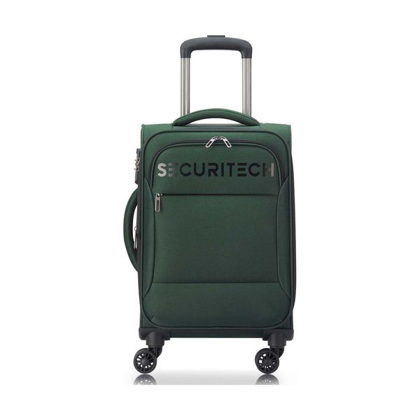 Securitech by Delsey Vanguard 55cm Expandable Green Καμπίνας Βαλίτσα Ταξιδίου