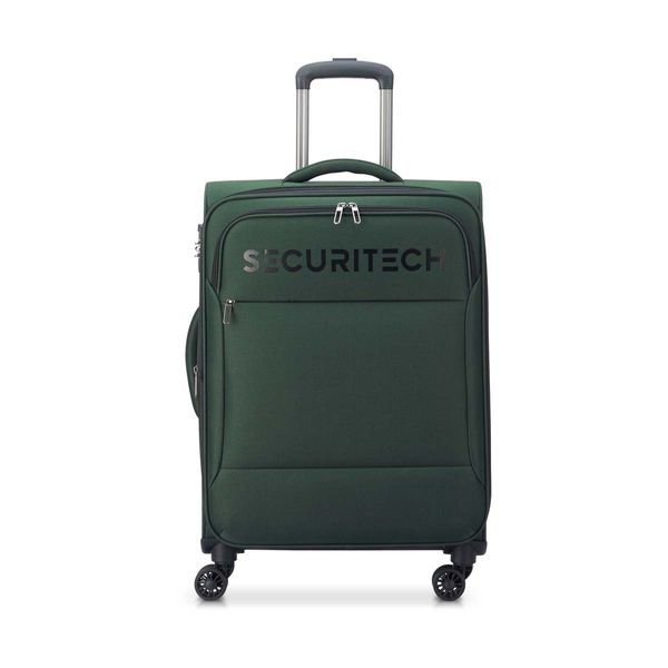 Securitech by Delsey Vanguard Μεσαία 66cm Expandable Green Βαλίτσα Ταξιδίου