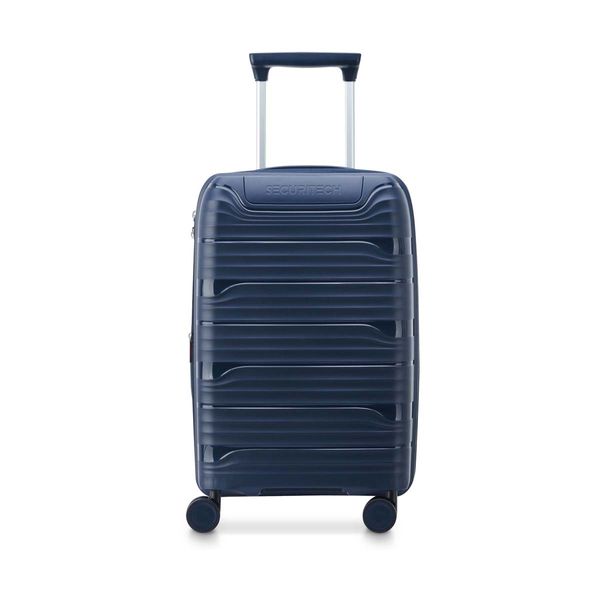 Securitech by Delsey Dune Expandable 55cm Navy Καμπίνας Βαλίτσα Ταξιδίου