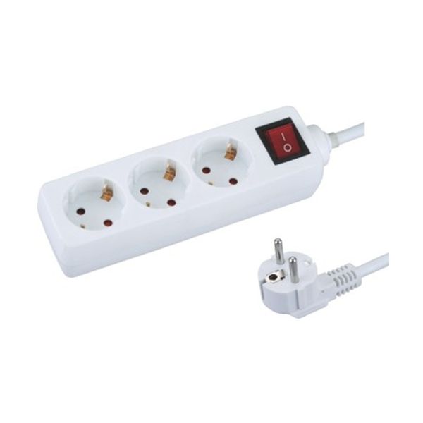 Bianco PS3S με Διακόπτη 3 Θέσεων με Μήκος Καλωδίου 1.5m White Πολύπριζο