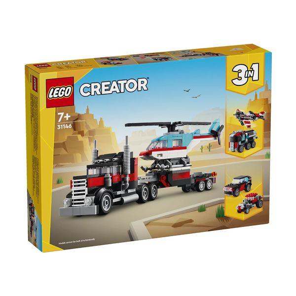 LEGO® Creator Flatbed Truck with Helicopter 31146 Παιχνίδι