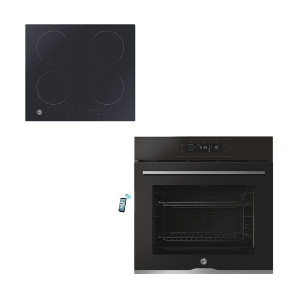 Hoover HO6 S5G3HTB Black & HI642CTT/1 Set Εντοιχισμού