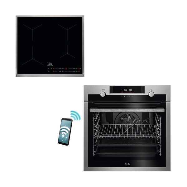 AEG BPE558370M Inox & IKB64431XB Set Εντοιχισμού