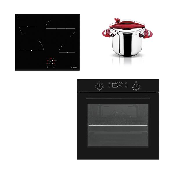 Pyramis PO78082009SBL Black & PHC61611BFB & Chroma 6lt Set