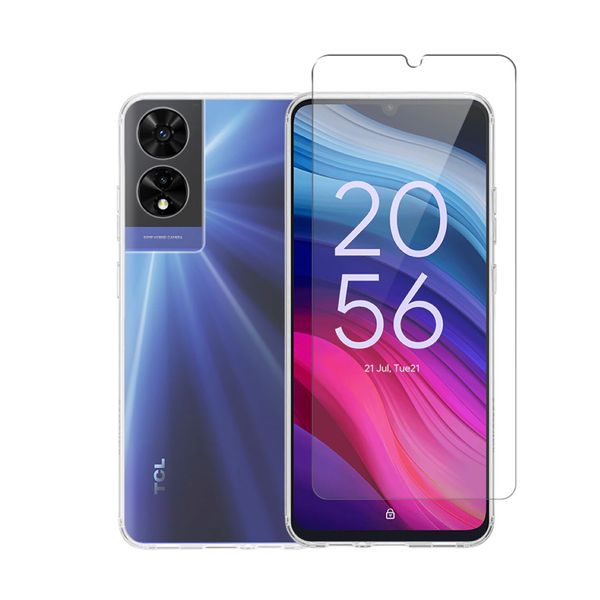 Redshield TPU Case & Tempered Glass Transparent για TCL 505 Θήκη Κινητού & Προστατευτικό Οθόνης