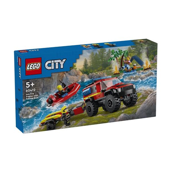 LEGO® 4x4 Fire Truck With Rescue Boat 60412 Παιχνίδι