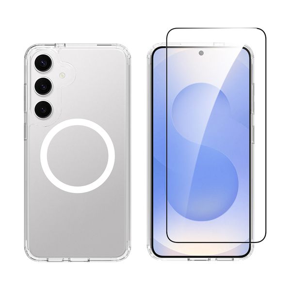 Redshield Samsung Galaxy S25+ Magnetic Acrylic Case & Full Face Tempered Glass Set Θήκη Κινητού & Προστατευτικό Οθόνης