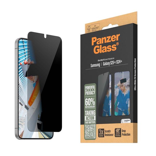 PanzerGlass Samsung Galaxy S25+ Privacy Προστατευτικό Οθόνης