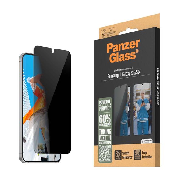 PanzerGlass Samsung Galaxy S25 Privacy Προστατευτικό Οθόνης