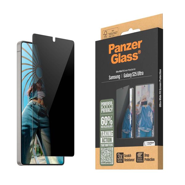 PanzerGlass Samsung Galaxy S25 Ultra Privacy Προστατευτικό Οθόνης