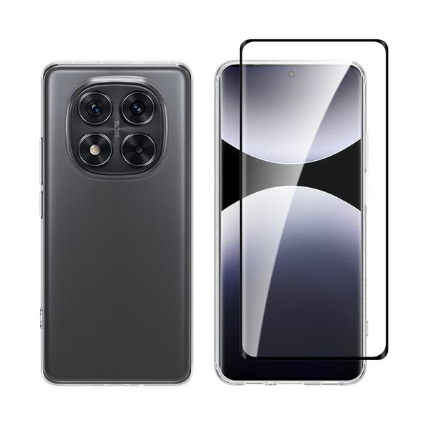 Redshield Xiaomi Redmi Note 14 Pro 5G/Poco X7 TPU & 3D Curved Tempered Glass Θήκη Κινητού & Προστατευτικό Οθόνης