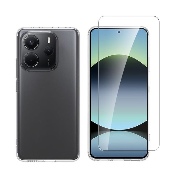 Redshield Xiaomi Redmi Note 14 5G TPU & Glass Transparent Θήκη Κινητού & Προστατευτικό Οθόνης