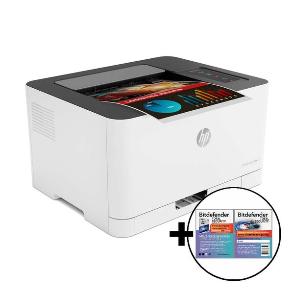 HP Color Laser 150nw &amp Bitdefender Total Security Εκτυπωτής