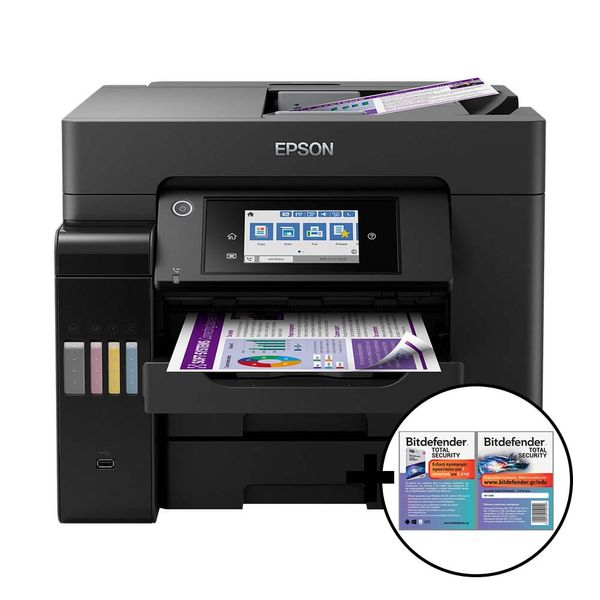 Epson EcoTank L6570 &amp Bitdefender Total Security Πολυμηχάνημα