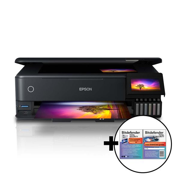 Epson EcoTank L8180 &amp Bitdefender Total Security Πολυμηχάνημα