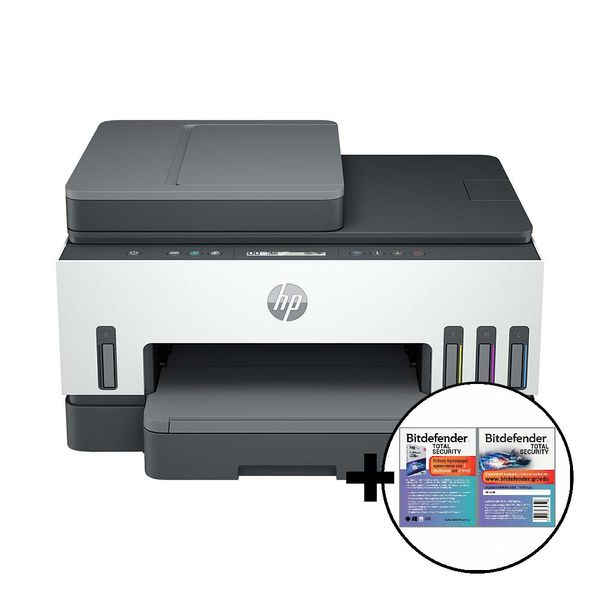 HP Smart Tank 750 All-in-One Ασύρματο έγχρωμο A4 &amp Bitdefender Total Security Πολυμηχάνημα