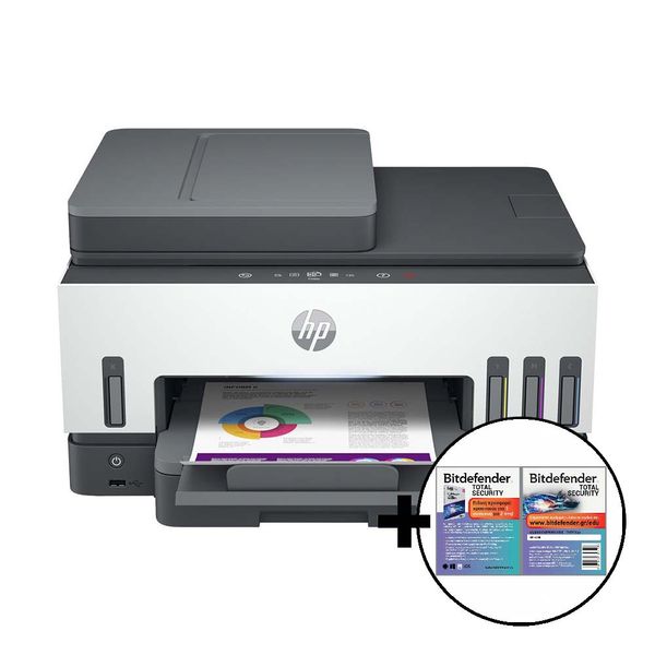 HP Smart Tank 790 All-in-One Ασύρματο έγχρωμο A4 &amp Bitdefender Total Security Πολυμηχάνημα