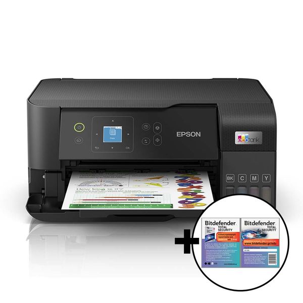 Epson EcoTank L3560 &amp Bitdefender Total Security Πολυμηχάνημα