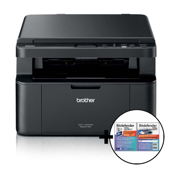 Brother DCP-1622W &amp Bitdefender Total Security Πολυμηχάνημα
