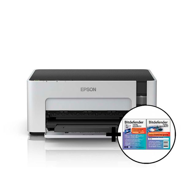 Epson EcoTank ITS M1100 &amp Bitdefender Total Security Εκτυπωτής