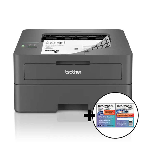 Brother HLL2400DW &amp Bitdefender Total Security Εκτυπωτής