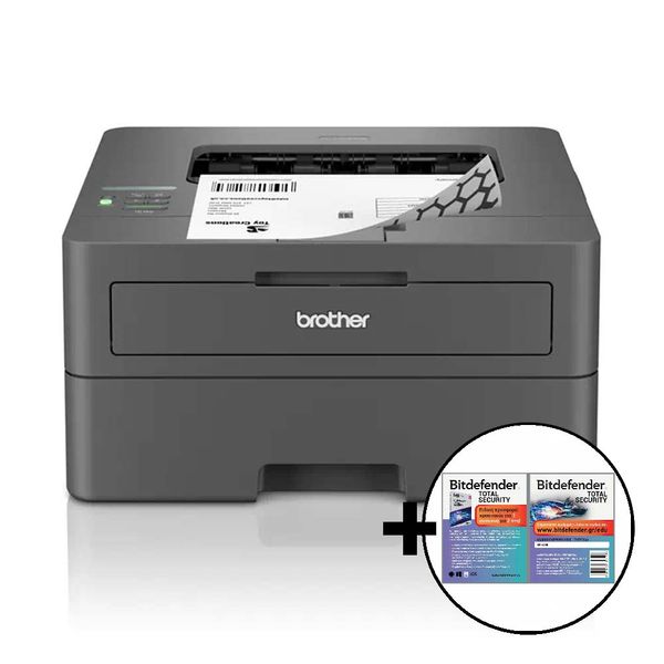 Brother HL-L2445DW &amp Bitdefender Total Security Εκτυπωτής Laser