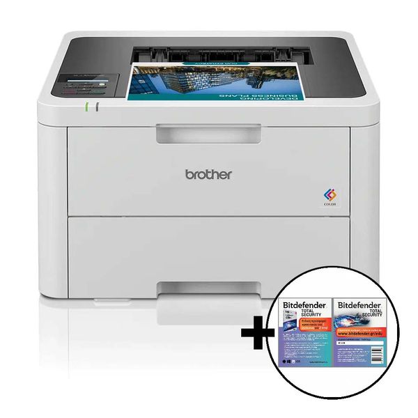 Brother HL-L3220CW &amp Bitdefender Total Security Εκτυπωτής Laser